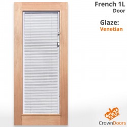 French 1L Solid Timber Door with Venetian