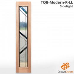 TQB-Modern-R-LL Triple Glazed Solid Timber Sidelight